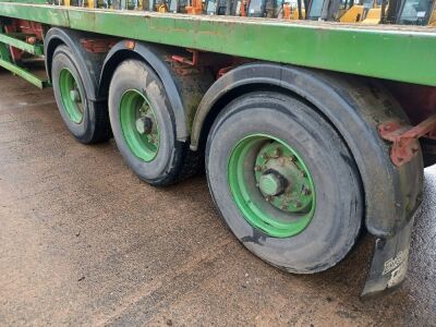 1989 Crane Fruehauf Triaxle PSK Flat Trailer - 3