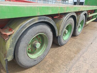 1989 Crane Fruehauf Triaxle PSK Flat Trailer - 4