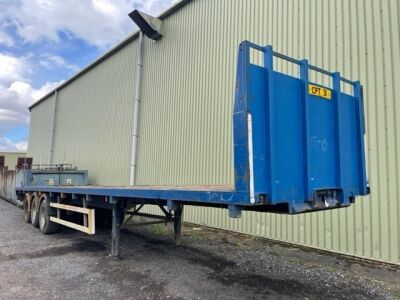 2001 Dennison Triaxle Flat Trailer