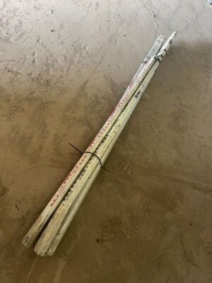 Pack of Surveyors Measuring Staffs