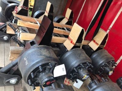 Trailer Set of 3 Unused SAF Drum Brake Axles