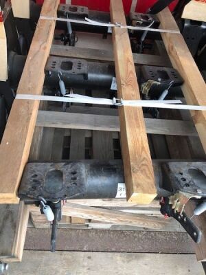 Trailer Set of 3 Unused SAF Drum Brake Axles - 5