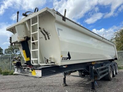 2015 Stas Triaxle Bathtub Alloy Tipping Trailer - 3