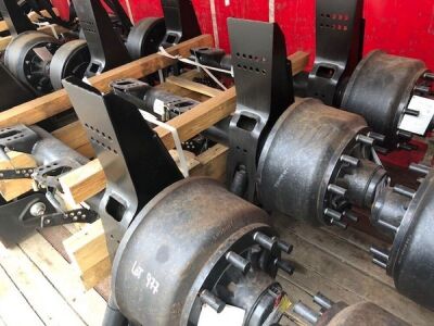 Trailer Set of 3 Unused SAF Drum Brake Axles - 12