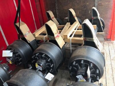 Trailer Set of 3 Unused SAF Drum Brake Axles