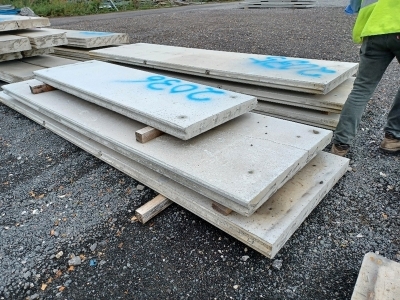 3x Concrete Panels - 3