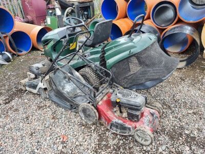 Hayter Heritage RS102H Tractor Mower, Hayter Spirit 41 Mower & Mountfield ST55 Mower - 6