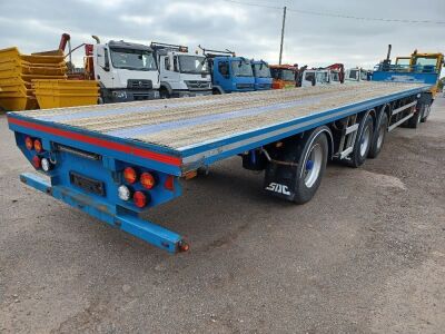 2018 SDC Triaxle 50ft Positive Rear Steer Flat Trailer  - 2