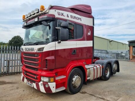 2012 Scania R560 V8 6x2 Rear Lift Tractor Unit 