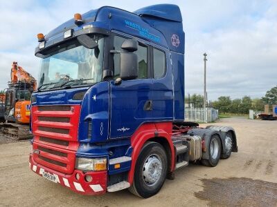 2008 Scania R480 6x2 Rear Lift Tractor Unit 