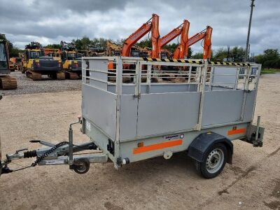 2017 Indespension Single Axle Cage Trailer