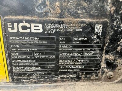 2017 JCB 560-80 Wastemaster Telehandler - 12