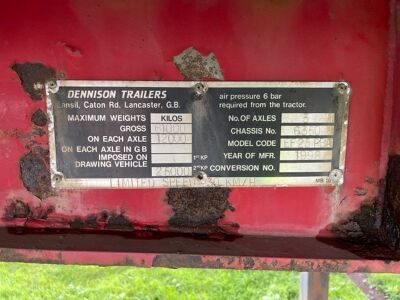 1998 Dennison Triaxle Extendable Flat Trailer - 14