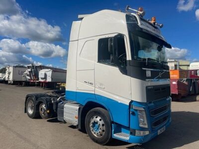 2018 Volvo FH540 Globetrotter 6x2 Mini Midlift Tractor Unit