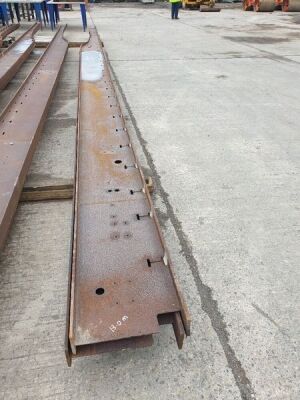 2 x 13m Steel Trailer Chassis Rails
