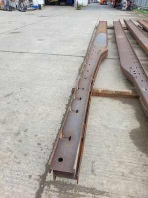 2 x 13m Steel Trailer Chassis Rails - 2