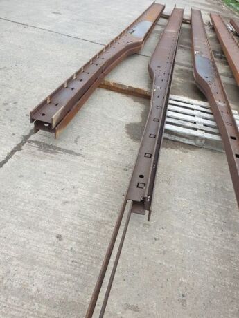 2 x 13.6m Steel Trailer Chassis Rails