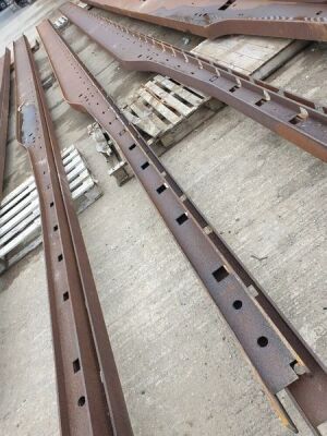 2 x 13.6m Steel Trailer Chassis Rails - 2