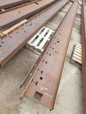 2 x 13.6m Steel Trailer Chassis Rails