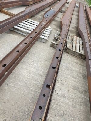 2 x 13.6m Steel Trailer Chassis Rails - 2