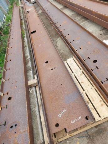 2 x 12m Steel Trailer Chassis Rails