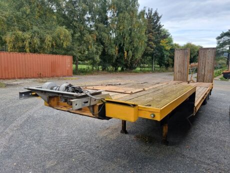 1977 Crane Fruehauf Tandem Axle Low Loader