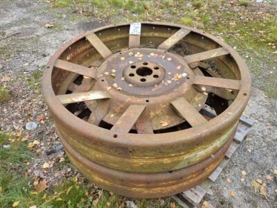 Pair of Spade Lug Wheel Rims - 2