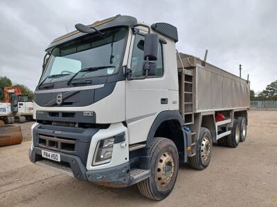 2014 Volvo FMX410 8x4 Euro 6 Alloy Body Insulated Tipper - 2