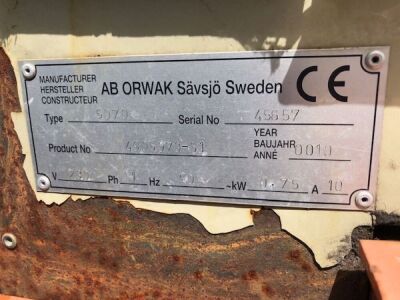 Orwark 5070 Plastic & Cardboard Baler - 8