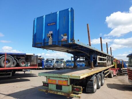 2003 Polski Triaxle Timber Spec Flat Trailer