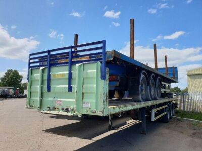 2003 Polski Triaxle Timber Spec Flat Trailer - 2