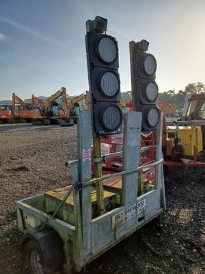 Single Axle Drawbar Trailer Traffic Light Set - 2