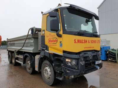 2016 Renault C430 8x4 Steel Body Tipper