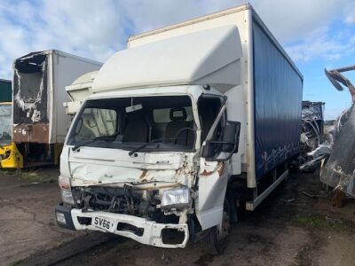 2016 Mitsubishi Fuso 7C18 4x2 Curtainside Body