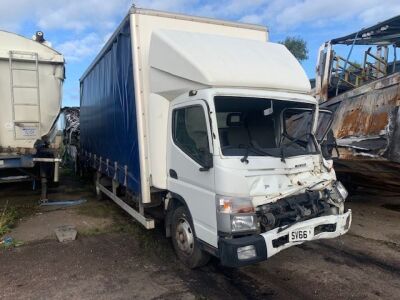 2016 Mitsubishi Fuso 7C18 4x2 Curtainside Body - 2