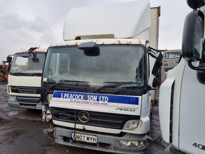 2007 Mercedes Atego 816 4x2 Curtainside Rigid