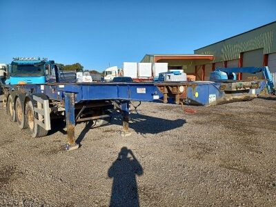 2009 Montracon Triaxle Sliding Skeletal Trailer - 2