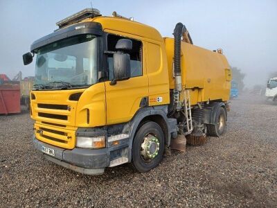 2008 Scania P310 4x2 Gully Johnston Duel Sweep Sucker Road Sweeper