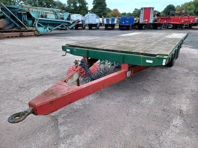 1994 M&G Tandem Axle Drawbar Flat Trailer