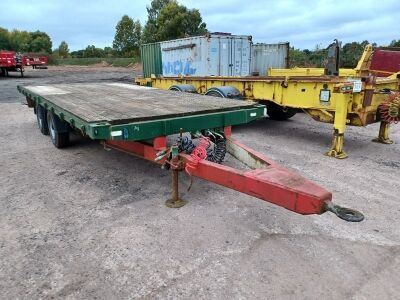 1994 M&G Tandem Axle Drawbar Flat Trailer - 2