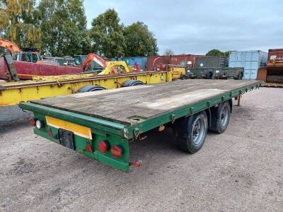 1994 M&G Tandem Axle Drawbar Flat Trailer - 3