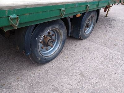 1994 M&G Tandem Axle Drawbar Flat Trailer - 6