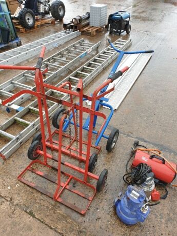 3 x Gas Bottle Trolleys