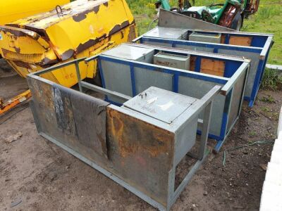 3 x Steel Work Benches - 2