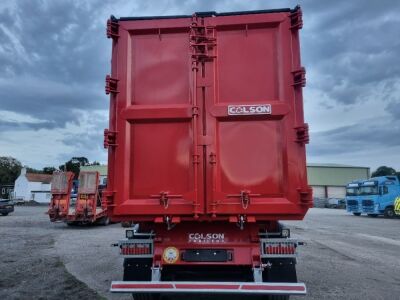 New & Unused 2022 Colson 80yrd Triaxle Scrap Spec Tipping Trailer - 11