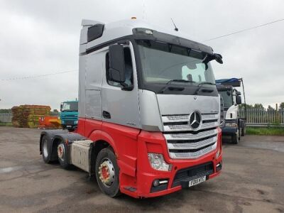 2015 Mercedes Actros 2545 6x2 Midlift Tractor Unit - 2