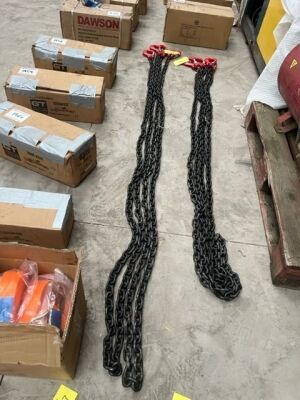 2x5m Double Hook 8mm Chain