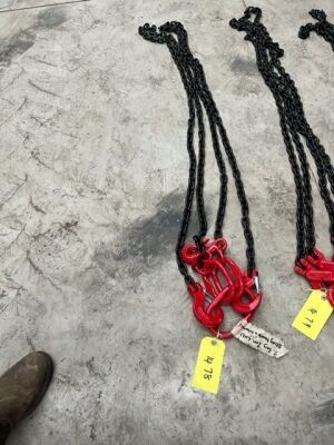 2 Leg 3m Lifting Chain, Sling Hooks