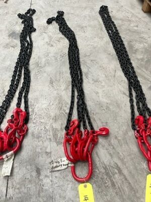 2 Leg 3m Lifting Chain, Safety Hooks