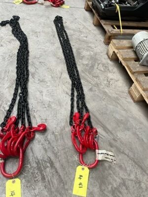 2 Leg 3m Lifting Chain, Sling Hooks